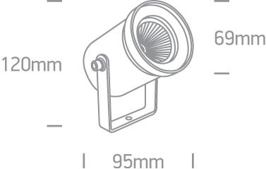 3W LED įsmeigiamas sodo šviestuvas, antracito sp., 3000K, 67196A/AN/W - Image 2