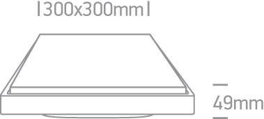 30W LED plafonas, antracito sp., 3000K, 67363A/AN/W
