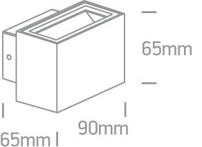 2x3W LED sieninis šviestuvas, baltas, 3000K, 67374/W/W - Image 2