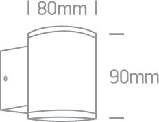Sieninis lauko šviestuvas, GU10, antracito sp., 67400A/AN