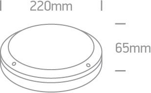 10W LED sieninis lauko šviestuvas, baltas, 3000K, 67442/W/W