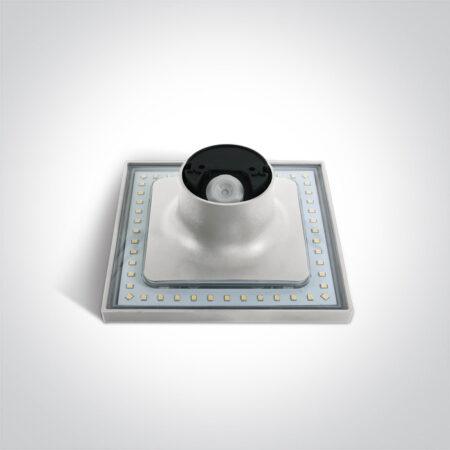 7W LED sieninis šviestuvas, baltas, 3000K, 67450A/W/W