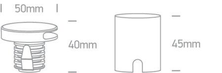2W LED įleidžiamas sieninis lauko šviestuvas, baltas, 3000K, 68074/W/W