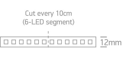 14,4W/m LED juosta, 6000K, 5m ritė, 7835W/D - Image 2
