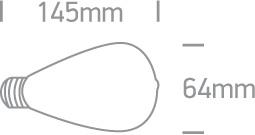 7W LED lemputė, dimeriuojama, E27, 2200K, 9G04RAD/A/E