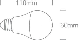 9W LED lemputė, dimeriuojama, A60, RGB+3000K, 9G09/RGBW - Image 2