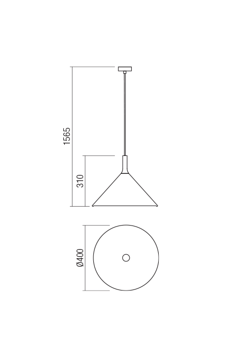 Pakabinamas šviestuvas JAAP, E27, pilkas, 01-1610 - Image 2