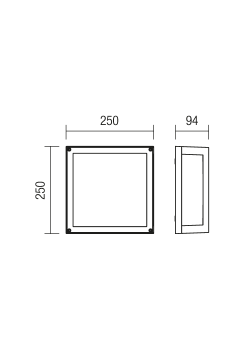 Paviršinis lauko šviestuvas BRICK GLASS, E27, tamsiai pilkas, IP54, 9892