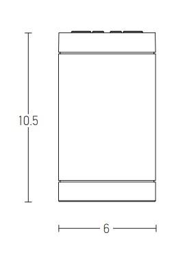 Paviršinis lauko šviestuvas, GU10, baltas, E220