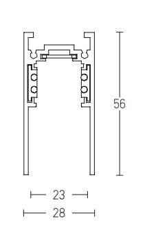 Paviršinis lenktas magnetinis bėgelis ZAMBELIS, juodas, 1200mm diametro, 22102