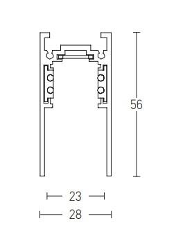 Paviršinis lenktas magnetinis bėgelis ZAMBELIS, juodas, 900mm diametro, 22097