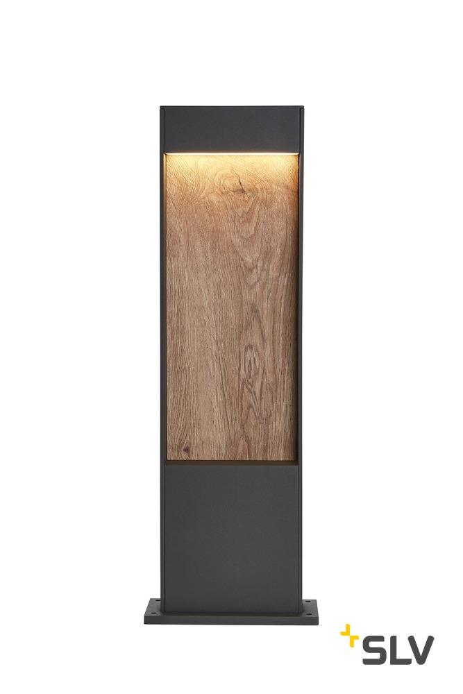 9.7W pastatomas šviestuvas FLATT POLE 65, rudos/antracito sp., 3000/4000K