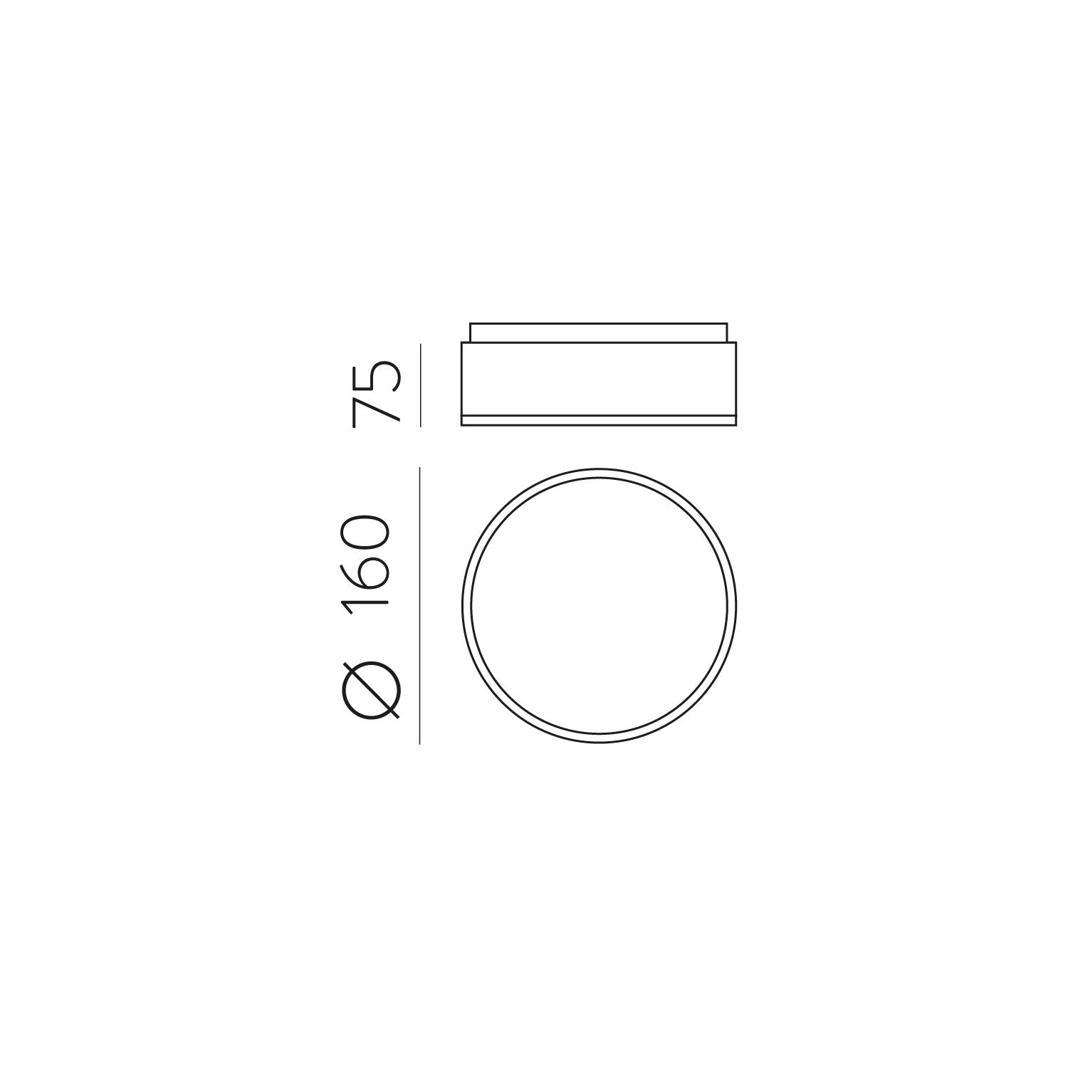 10W LED lubinis šviestuvas DINS, matinės juodos sp., 2700/3000K, IP44, P0395070N - Image 3