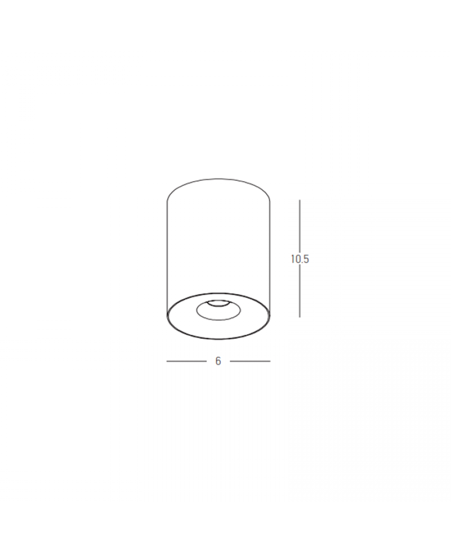 10W LED lubinis šviestuvas, juodas, 3000K, IP54, 25295 - Image 3