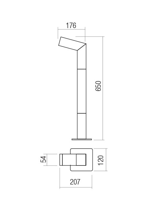 10W LED pastatomas lauko šviestuvas WOODY, tamsiai pilkas, 3000K, IP54, 90511 - Image 3