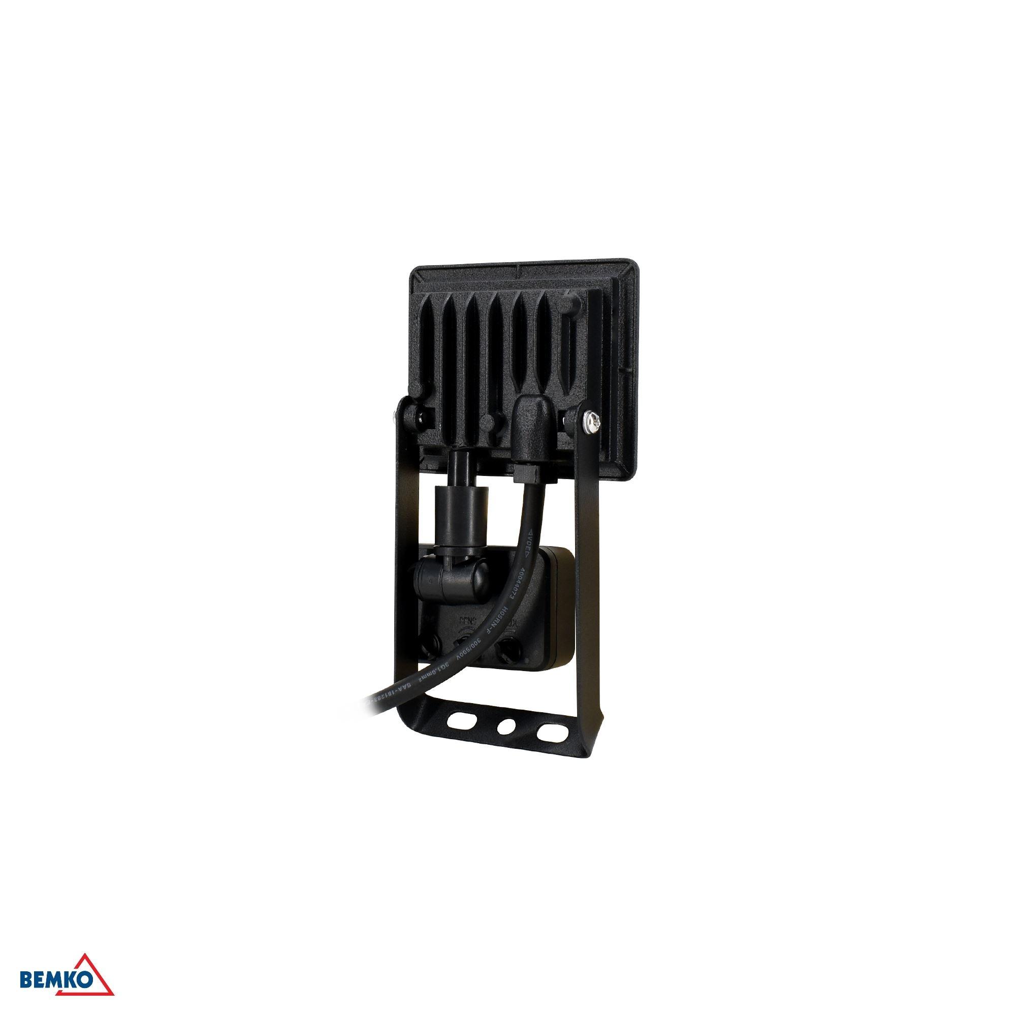 10W LED prožektorius su judesio davikliu KASTEL, juodas, 6500K, IP65 - Image 3