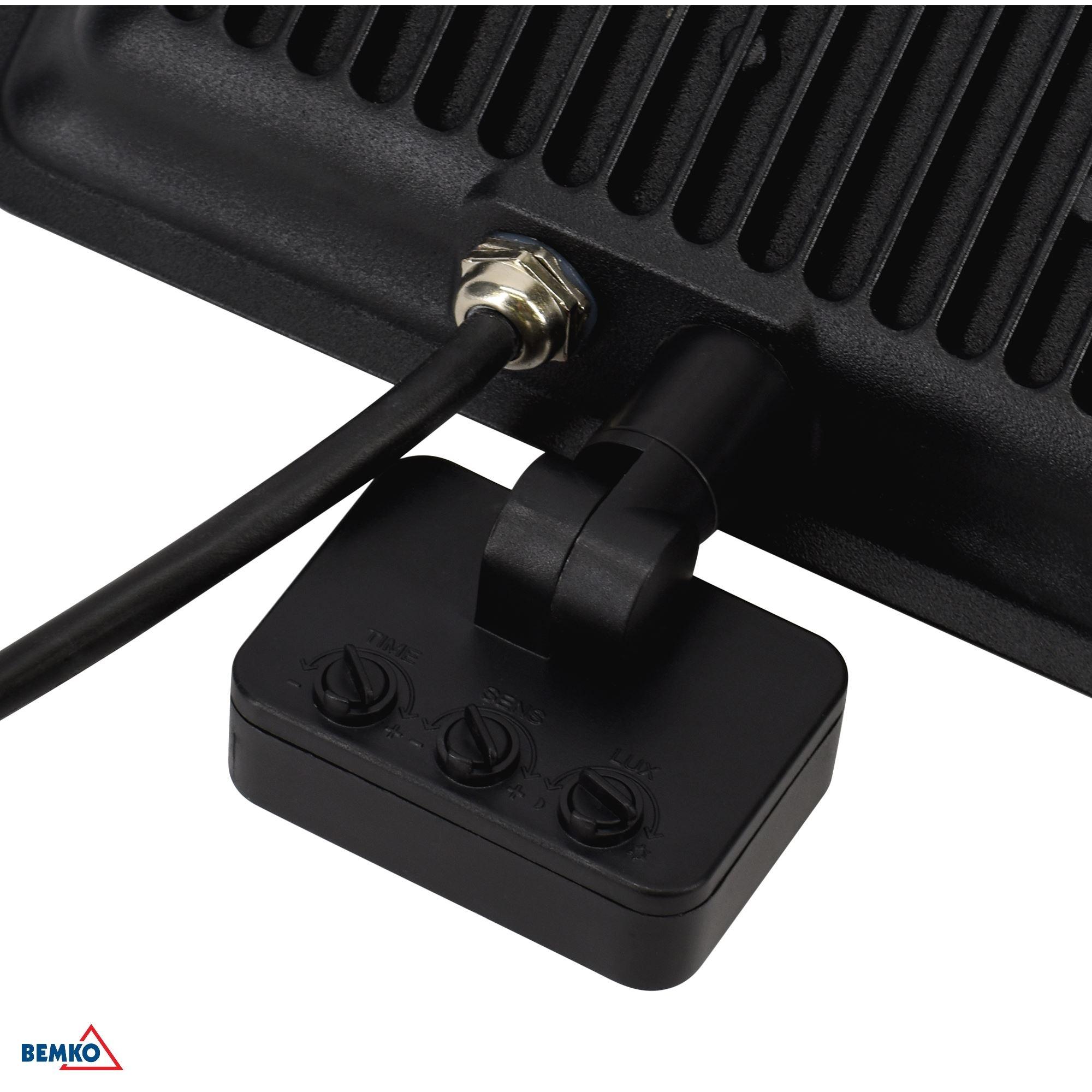 10W LED prožektorius su judesio davikliu LOFOT, juodas, 6000K, IP65 - Image 3