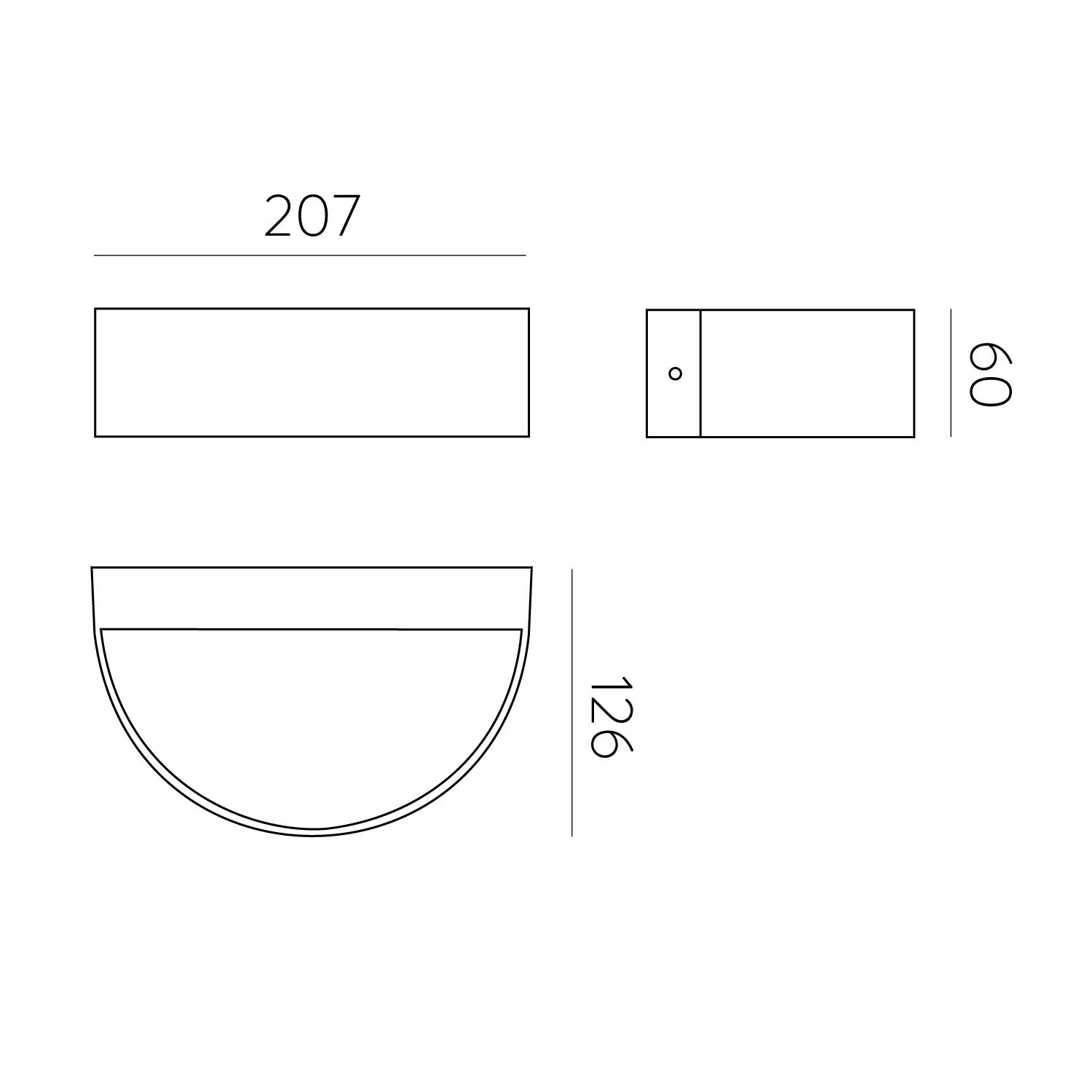 10W LED sieninis fasado šviestuvas AYSEL, antracito sp., 3000K, dimeriuojamas, IP65, A2069000GRDT - Image 3