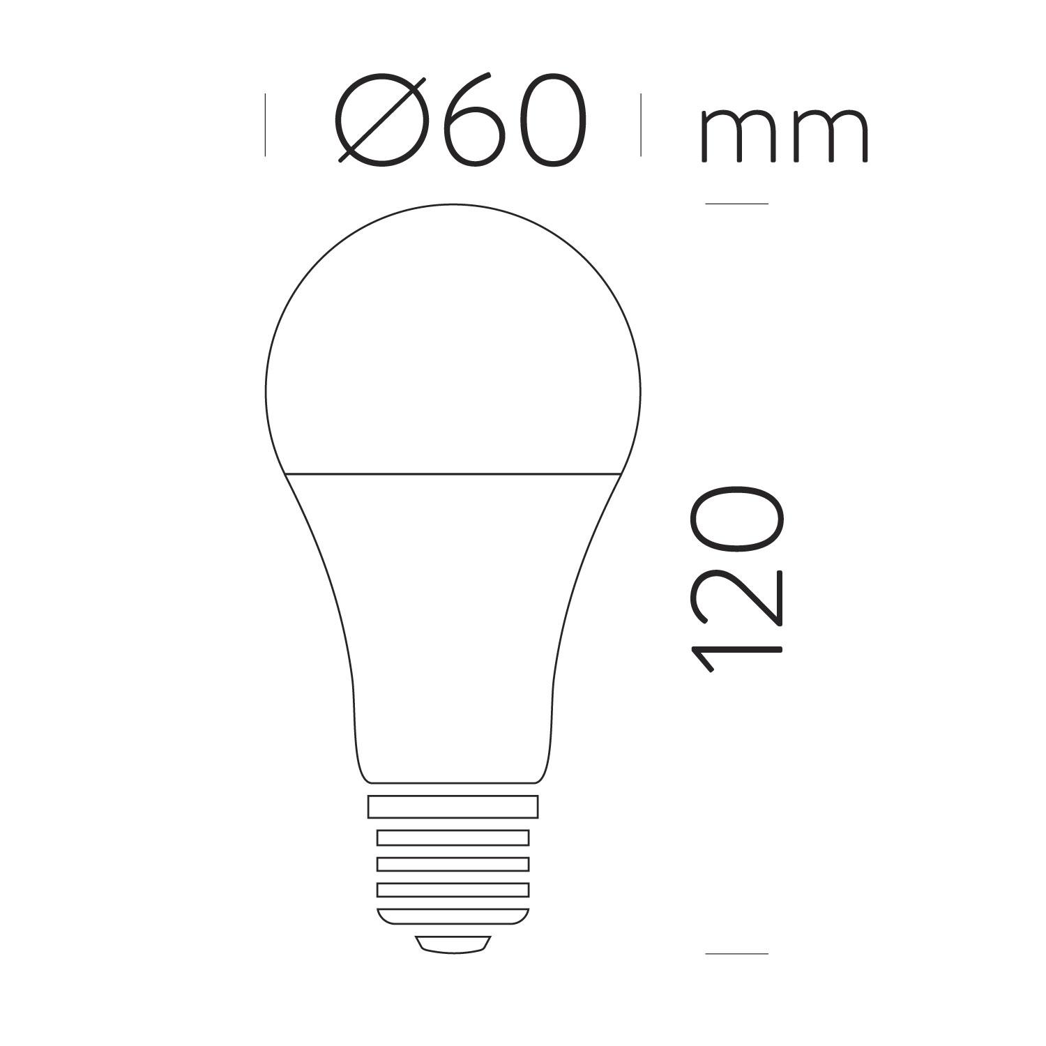 11W LED lemputė, E27, 3000K, 270°, dimeriuojama, ACB62429 - Image 2