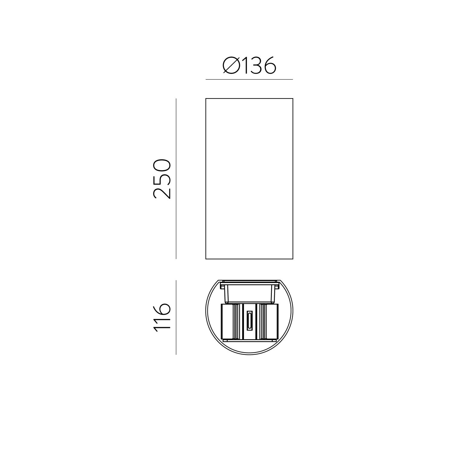 11W LED sieninis fasado šviestuvas KOWA, aukso sp., 2700/3000K, IP65, A2033170O - Image 3