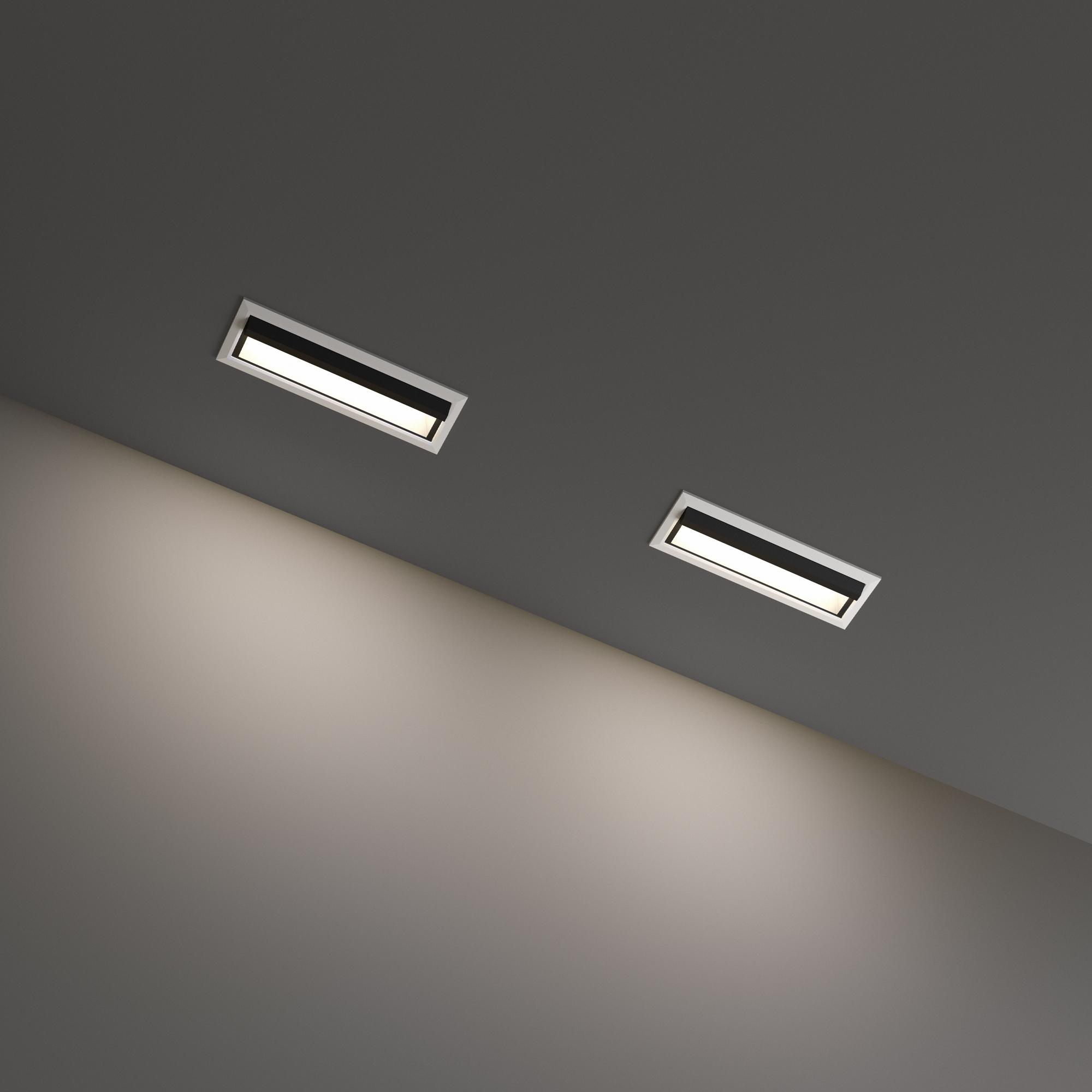 12,5W LED įleidžiamas šviestuvas LIKA, baltas, 3000K, asimetrinis šviesos kampas, 367323 - Image 2