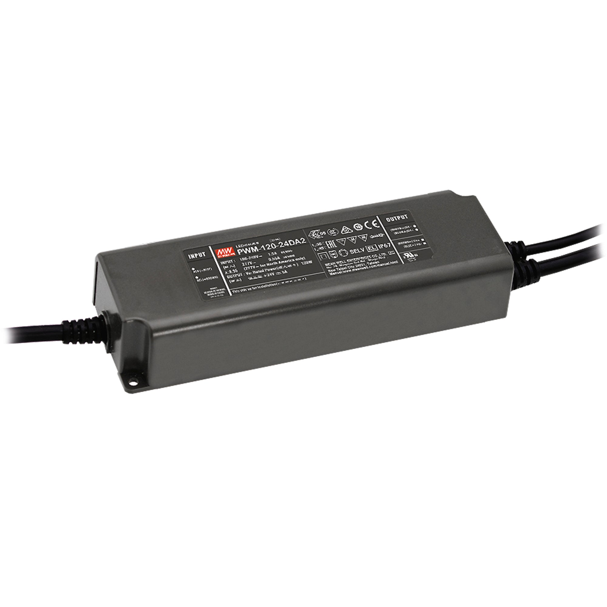 120W LED maitinimo šaltinis, 24V, IP67, DALI