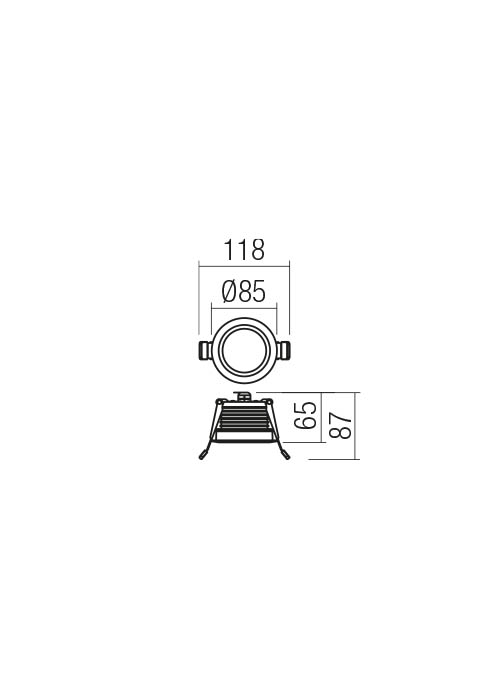 12W LED įleidžiamas lauko šviestuvas XSAL, baltas, 4000K, IP65 - Image 3