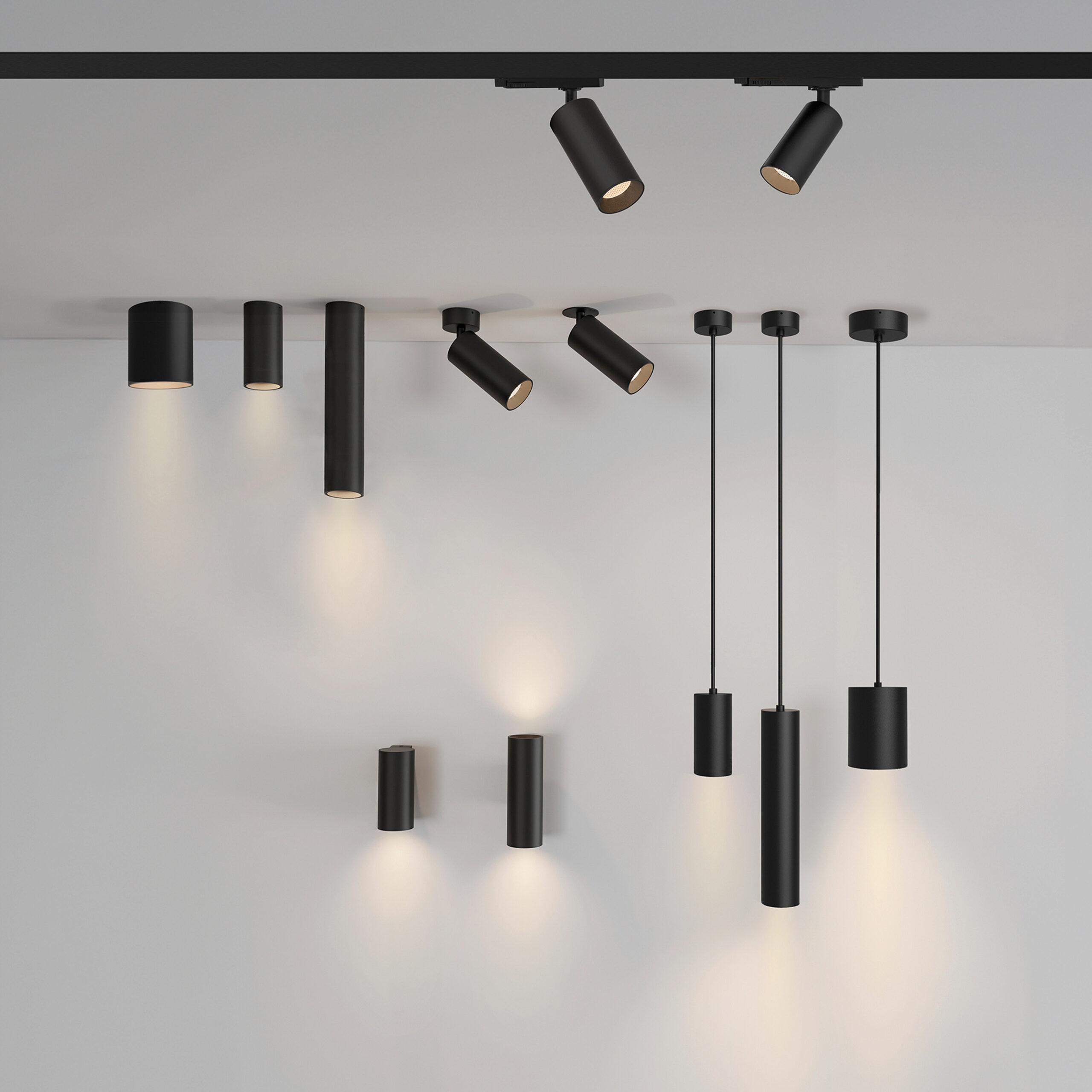 12W LED paviršinis akcentinis šviestuvas PIPE, juodas, 2700K, F3986090N - Image 2
