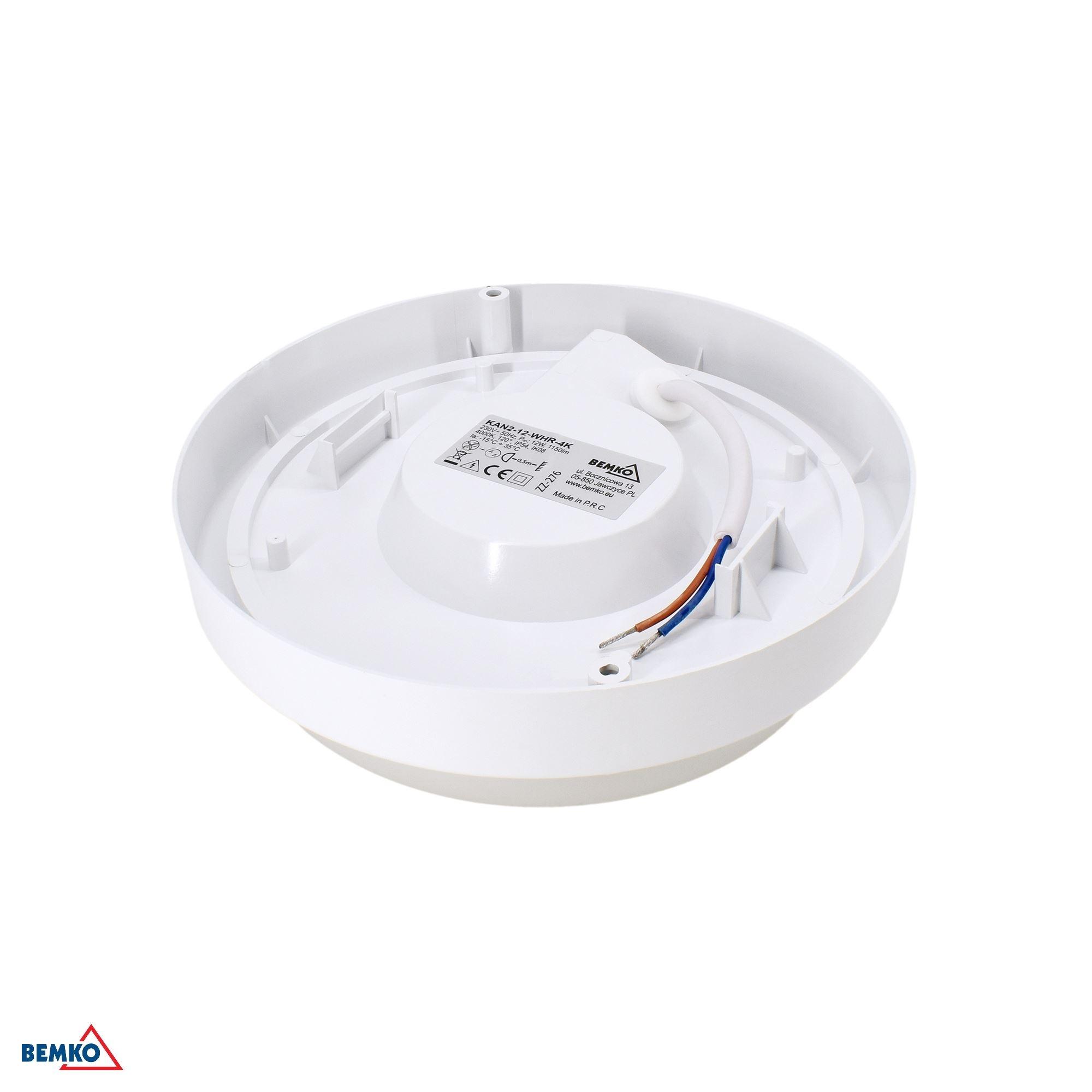 12W LED plafonas KANLO, baltas, 4000K, IP54, 120°, su judesio davikliu - Image 2