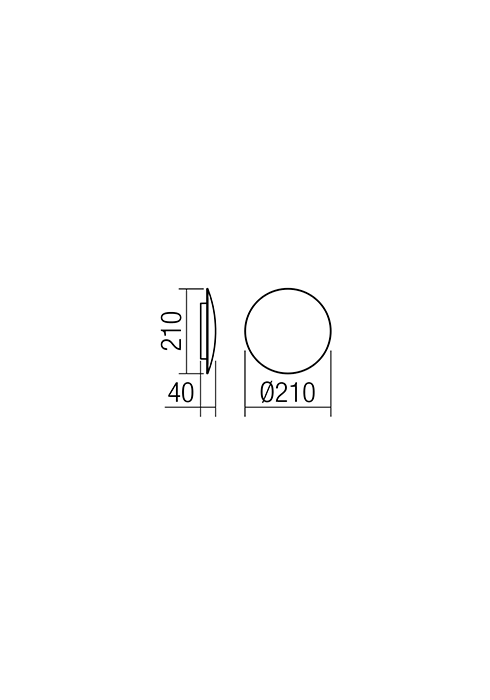 12W LED sieninis šviestuvas UMBRA, matinės baltos sp., 3000K, 01-1333 - Image 3