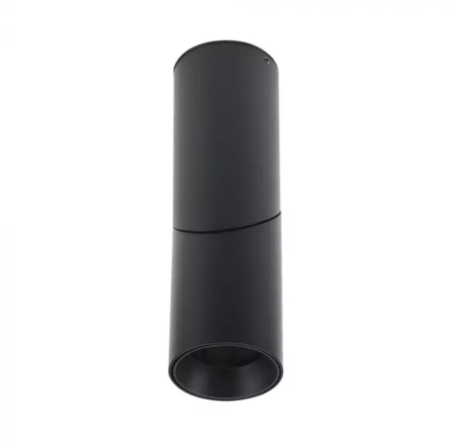 Paviršinis šviestuvas V-TAC, GU10, juodas, aukštis 20cm