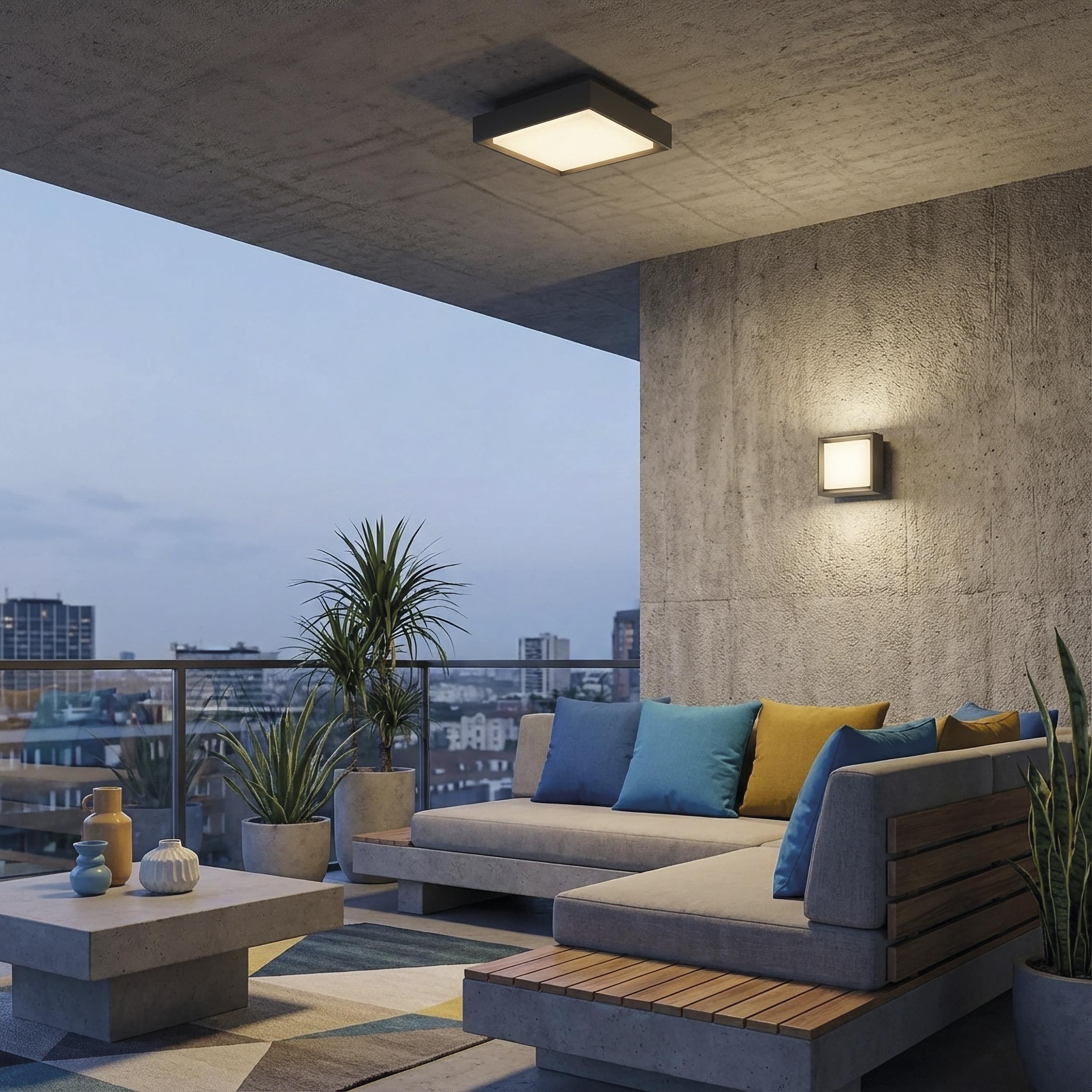 14W LED lubinis fasado šviestuvas NEXUS, antracito sp., 2700/3000K, IP65, P2083171GR - Image 2