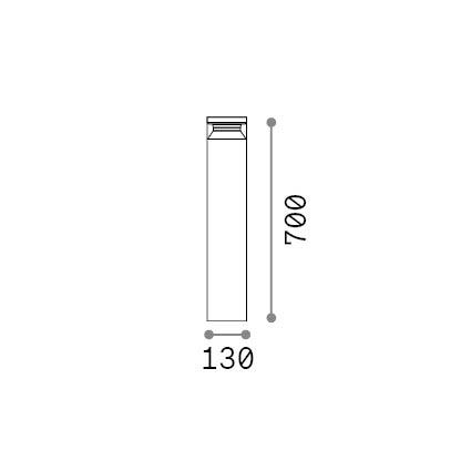 14W LED pastatomas lauko šviestuvas BOEING, juodas, 3000K, IP65, 346717 - Image 2