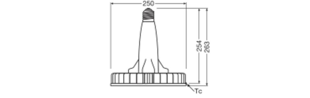 150W LED UFO šviestuvo lemputė HID, E40, 4000K - Image 2
