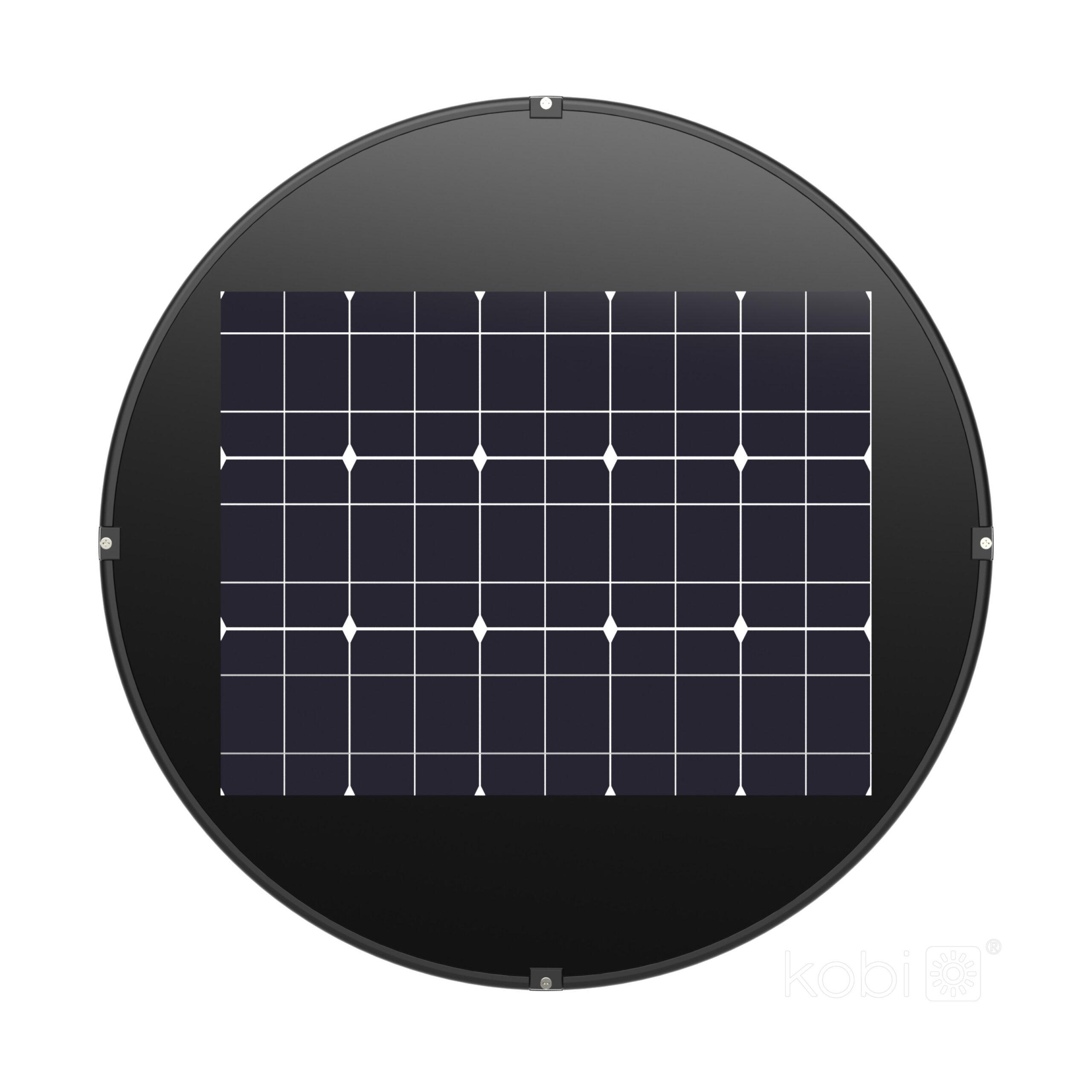 15W LED gatvės šviestuvas su saulės baterija LUVIA, juodas, 6500K, su judesio davikliu, IP54 - Image 3