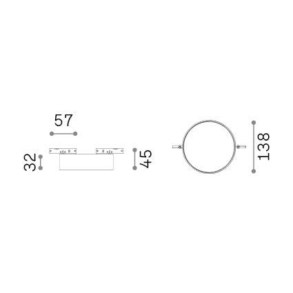 15W LED linijinės sistemos šviestuvas DEVA, juodas, 3000K, 332901 - Image 2