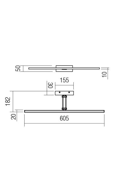 16,4W LED sieninis šviestuvas LINEAR, baltas, 3000K, 01-3462 - Image 3