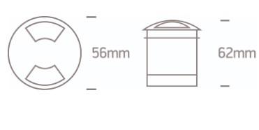 3W LED įleidžiamas į žemę šviestuvas, aliuminio sp., 3000K, IP67, 69015B/AL/W - Image 2