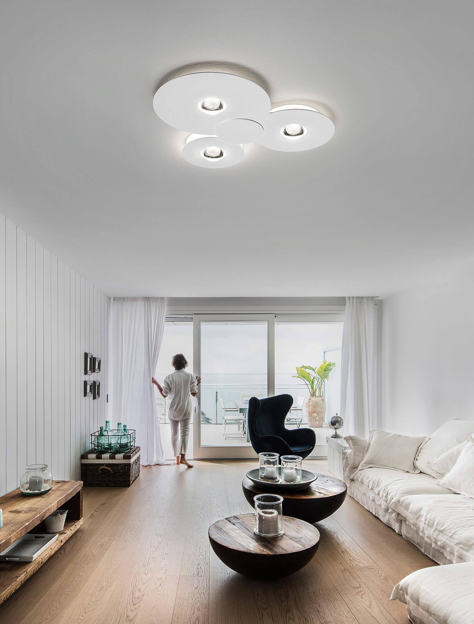 3x15W LED paviršinis šviestuvas BUGIA MEGA, baltas, 3000K, dimeriuojamas - Image 2