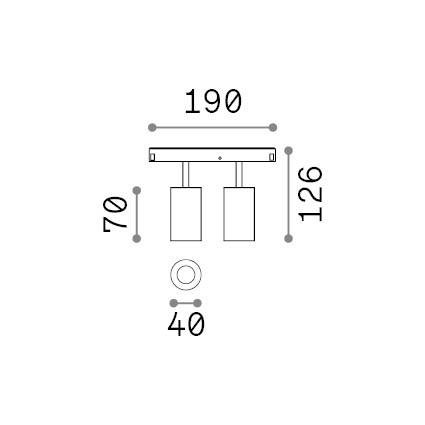 16W LED akcentinis šviestuvas į magnetinę sistemą EGO, juodas, 2700K, 48V, 340265 - Image 2
