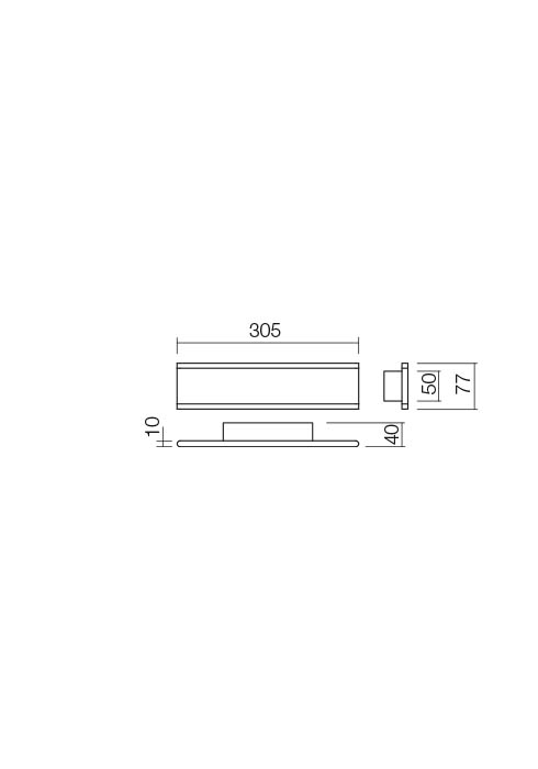 16W LED sieninis šviestuvas RAIL, baltas, 3000K, 01-2298 - Image 3