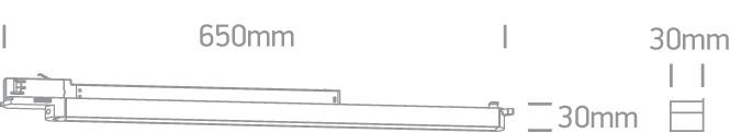 16W LED šviestuvas į 3 fazių bėgelius, juodas, 3000/4000/5000K, 65018T/B/V - Image 2