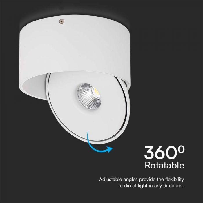 28W LED paviršinis šviestuvas, baltas, 3000-6400K - Image 3