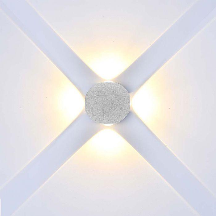 4W LED sieninis šviestuvas, baltas, 4000K, IP54 - Image 2