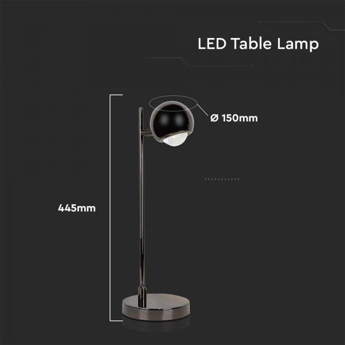 5W LED stalo šviestuvas, juodas, 3000K - Image 3