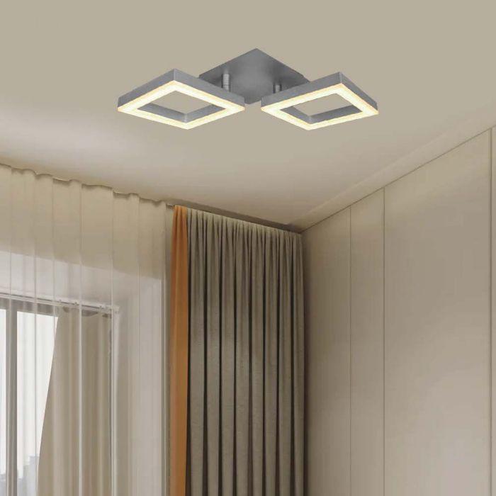 14W LED paviršinis šviestuvas, pilkas, 3000K - Image 2