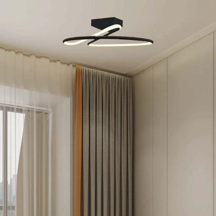 20W LED paviršinis šviestuvas, juodas, 4000K - Image 2