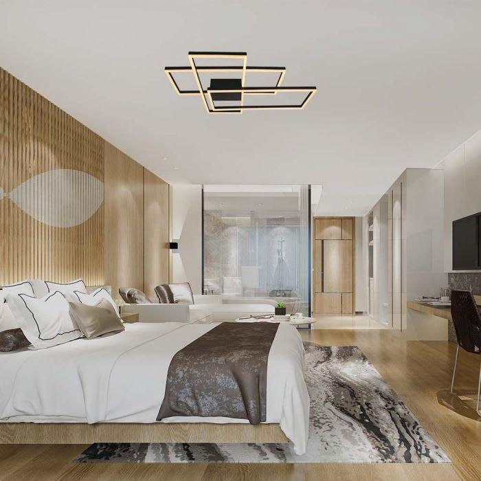 47W LED paviršinis šviestuvas, juodas, 3000K, dimeriuojamas - Image 2