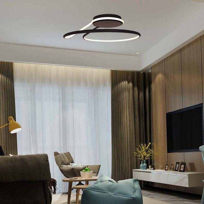54W LED paviršinis šviestuvas, juodas, 4000K, dimeriuojamas - Image 2