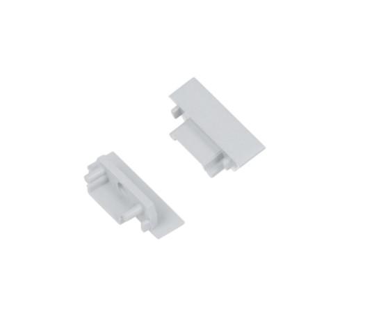 LED juostos profilio GROOVE14.V2 užbaigimo elementai su skyle, pilki, 2vnt. - Image 2